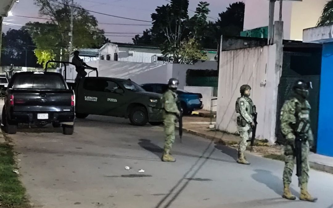 Fuerzas federales catean dos predios en Tizimín
