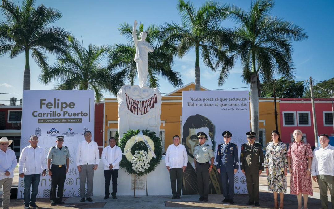 Reitera Díaz Mena compromiso con bienestar e igualdad en Aniversario de Carrillo Puerto