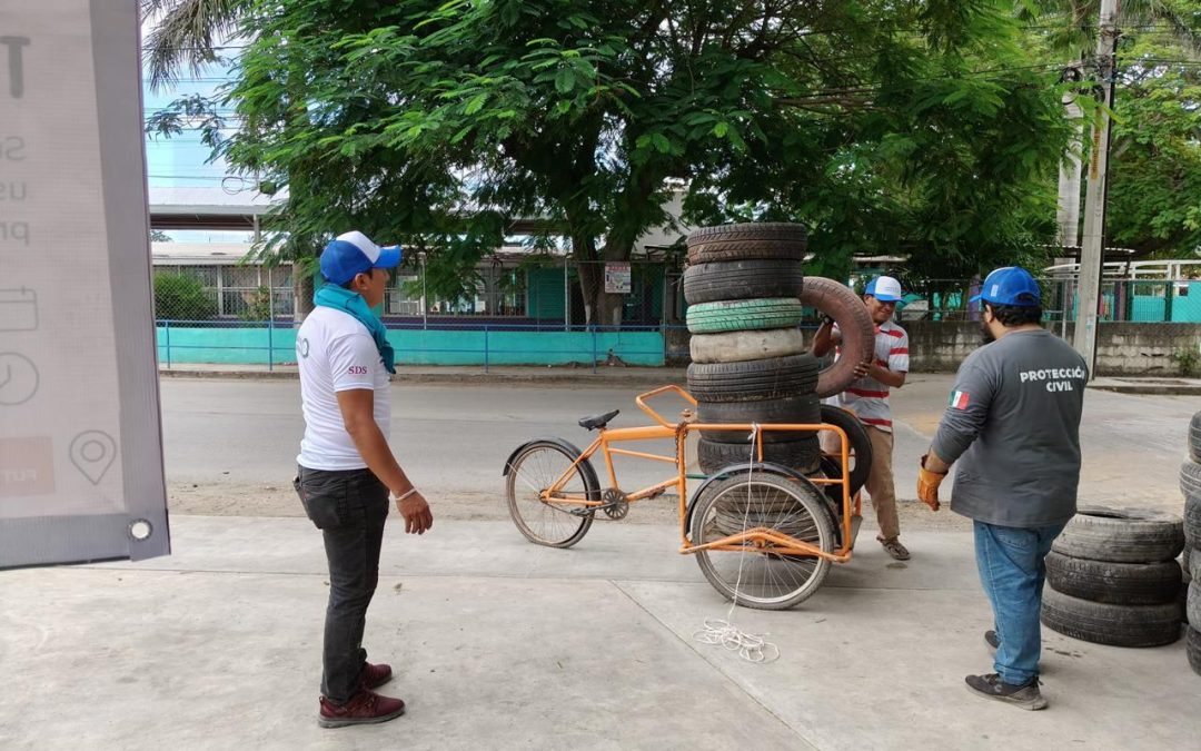 Concluye “Llantatón 2025” en Kanasín con 2,431 neumáticos recolectados