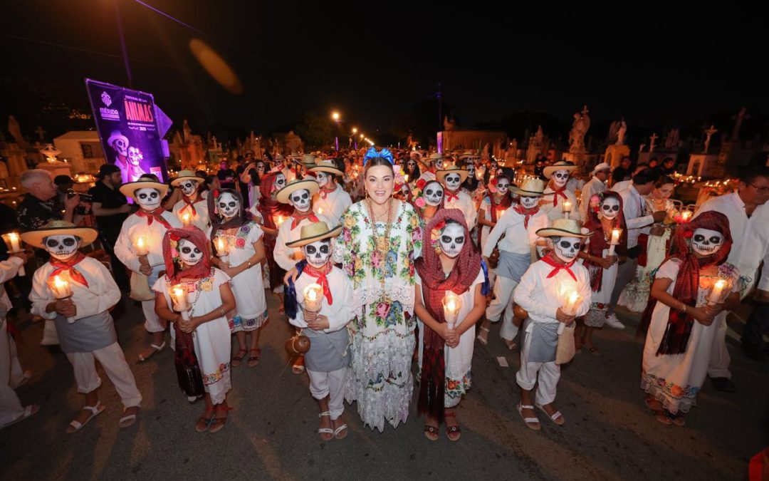 Paseo de las Ánimas de Mérida atrae a más de 90 mil asistentes y consolida la tradición de Día de Muertos