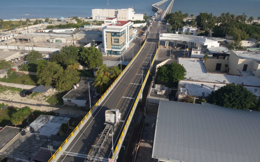 Entra en operación el viaducto elevado del libramiento de Progreso