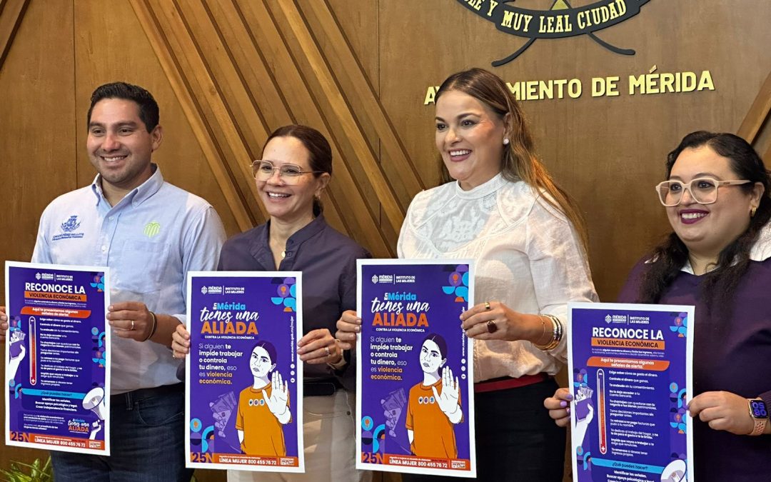 El Ayuntamiento presenta campaña para combatir la violencia económica en las meridanas 