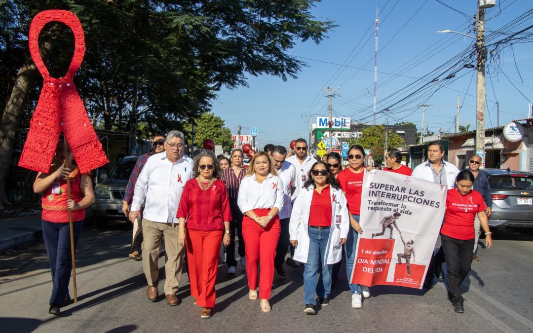Realiza Secretaría de Salud de Yucatán jornada en Kanasín por el Día Mundial de la Lucha contra el Sida