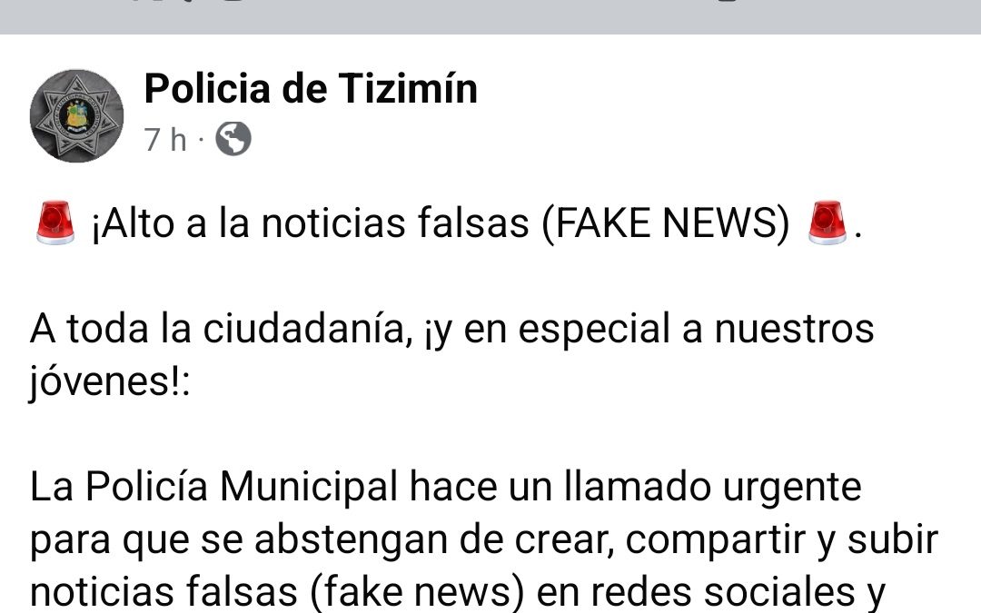Difunden información falsa de presunto suicidio en bachiller de Tizimín