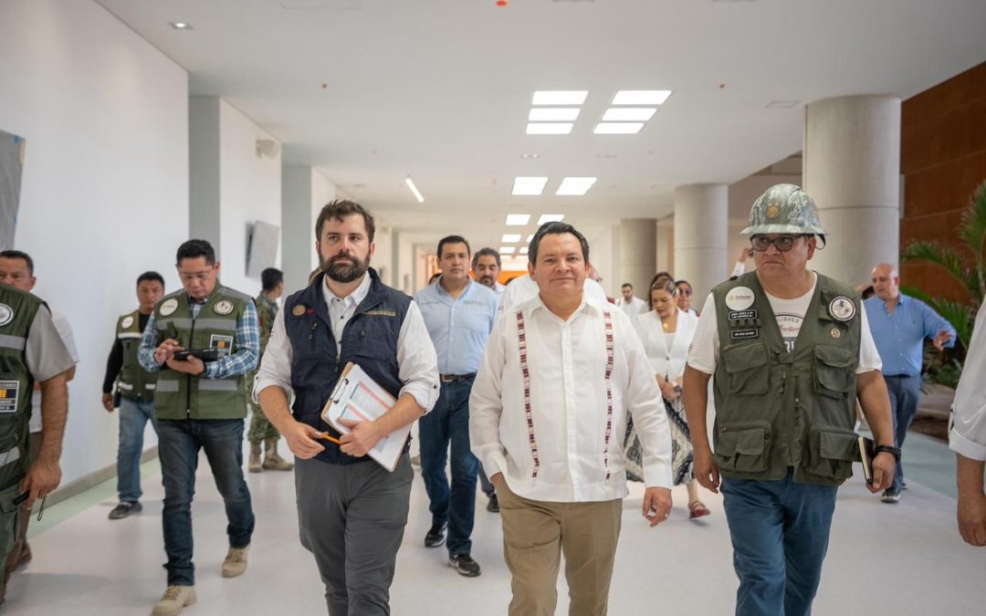 Supervisan avances del nuevo Hospital General IMSS-Bienestar “Dr. Agustín O’Horán”