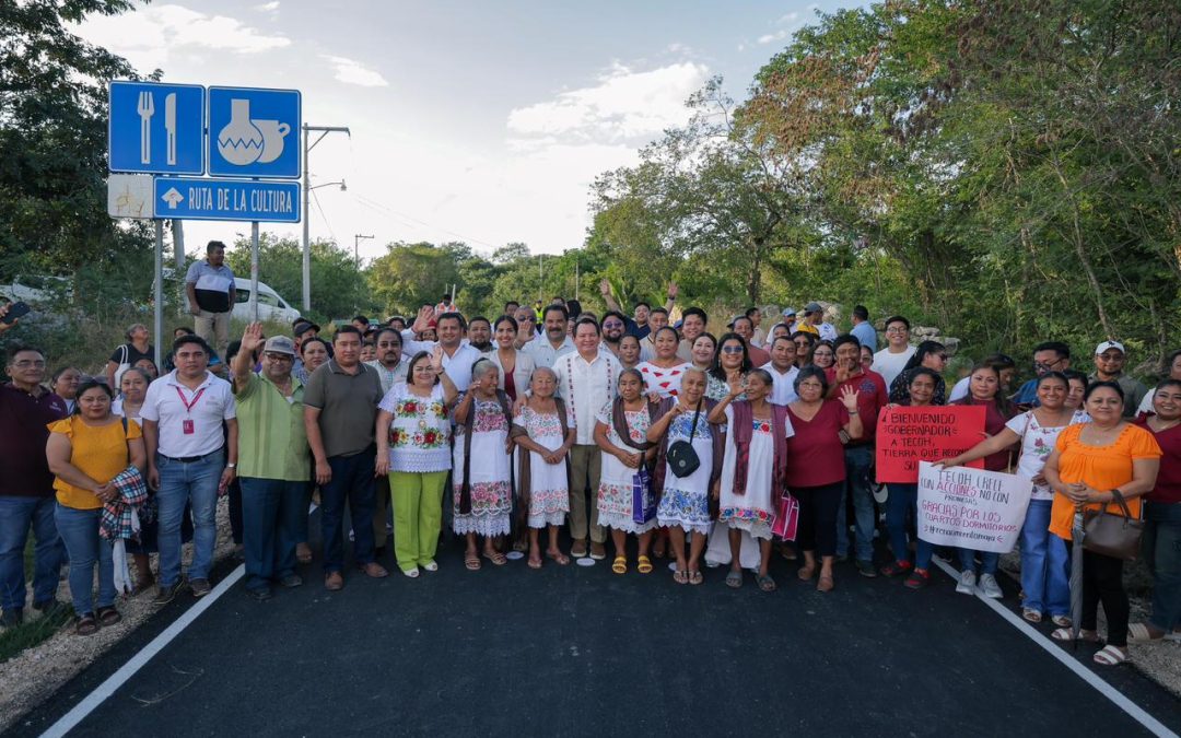 Fortalecen la movilidad con obras de infraestructura, en Tecoh