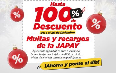 Terminan este sábado los descuentos de multas de la Japay