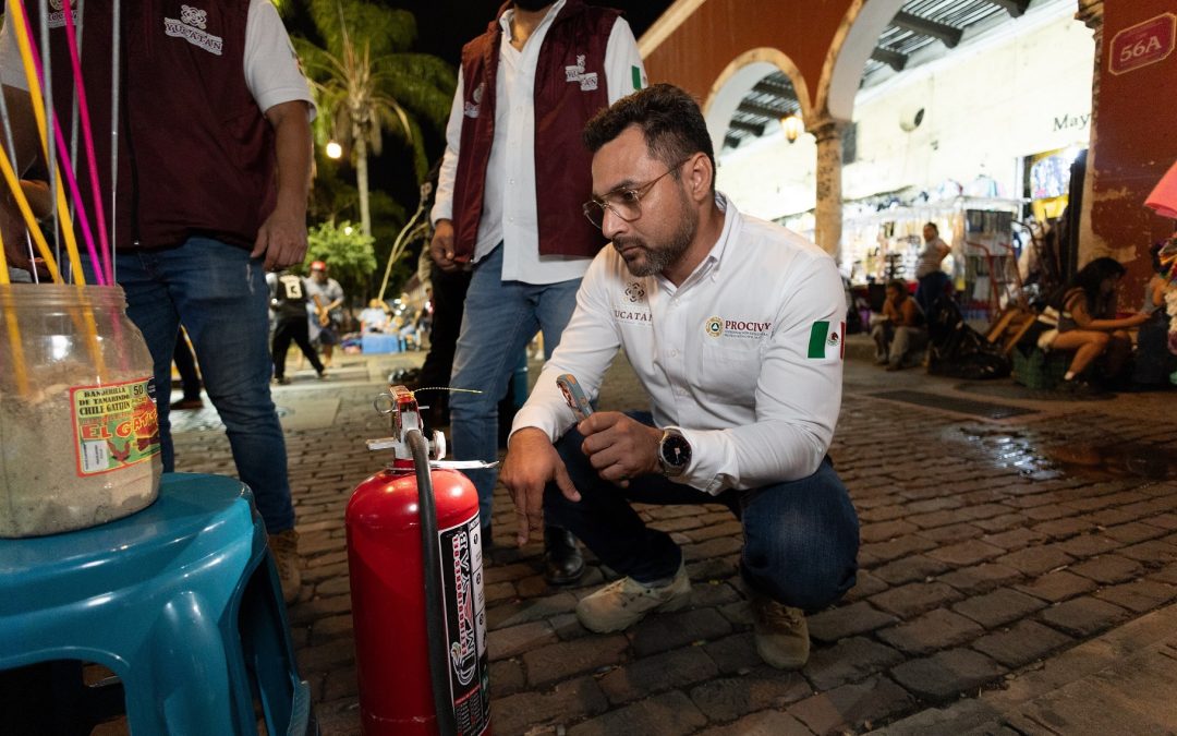 Procivy refuerza operativos por pirotecnia en Mérida y municipios durante fin de año