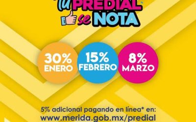 Descuentos en el pago del Predial, al iniciar el año