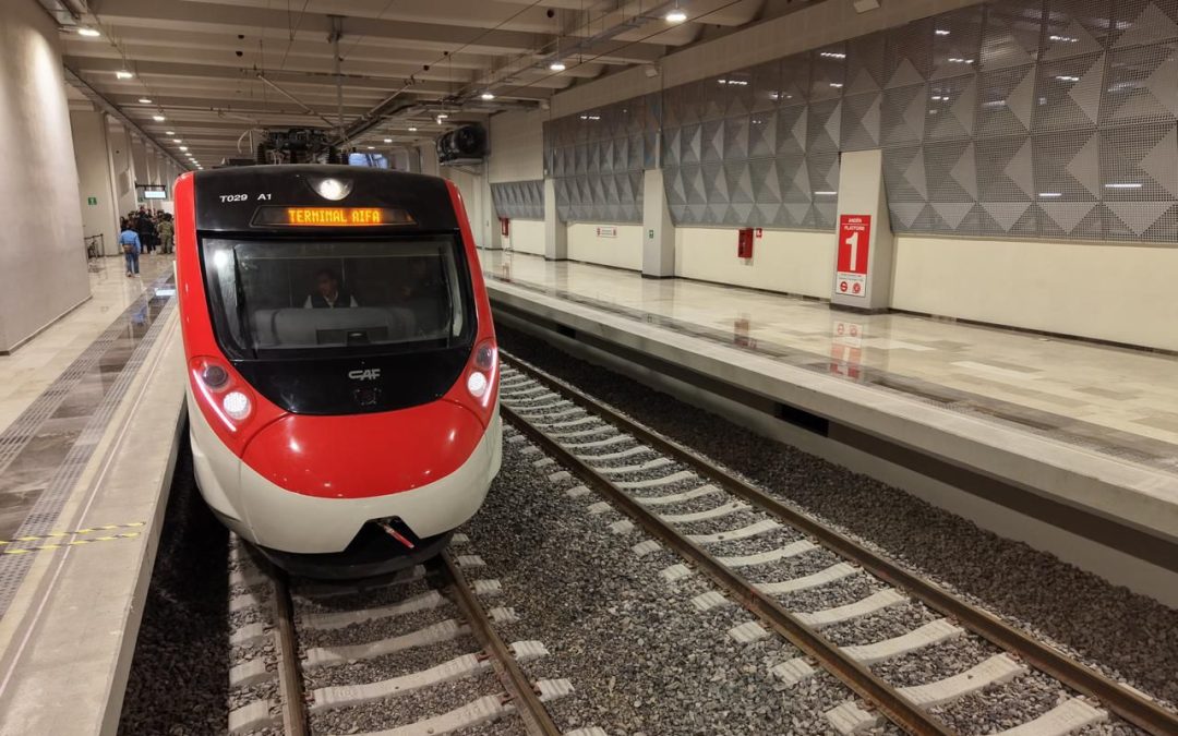 Anuncia Claudia Sheinbaum que tren Lechería-Aifa estará listo en el primer trimestre de 2026