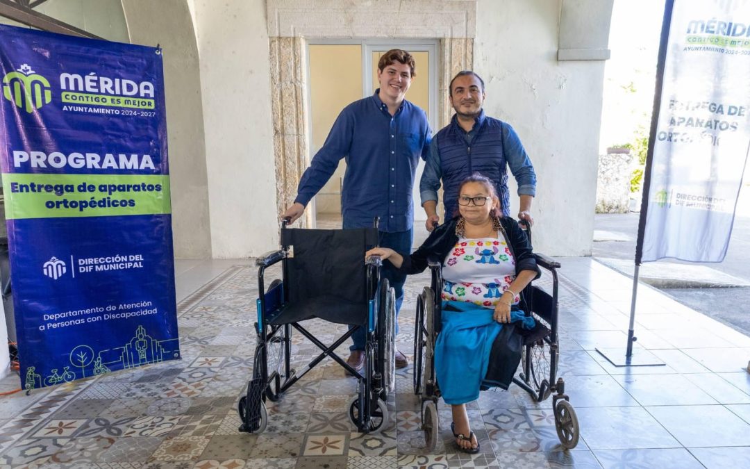DIF Mérida realiza primera entrega del año de aparatos ortopédicos a personas con discapacidad