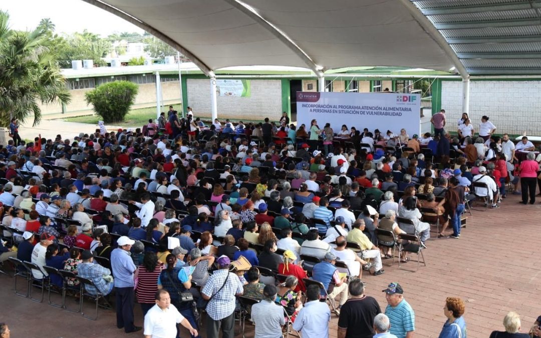 Inicia DIF Yucatán inscripciones del Programa de Atención Alimentaria para Personas en Situación de Vulnerabilidad