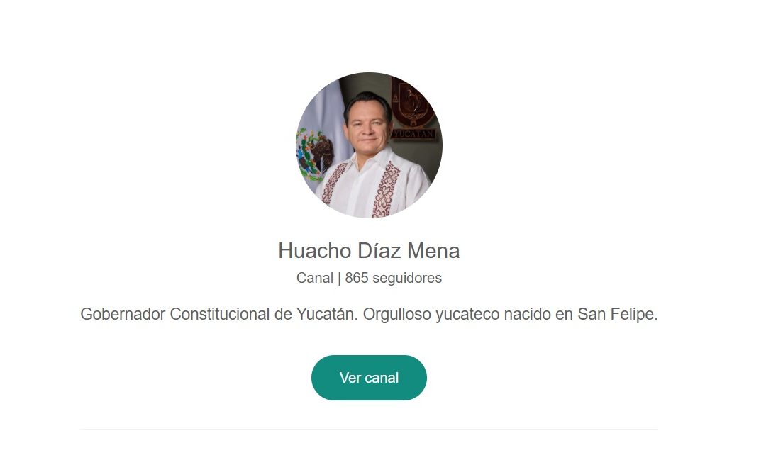 Gobernador invita a seguir su Informe a través de su canal oficial de WhatsApp