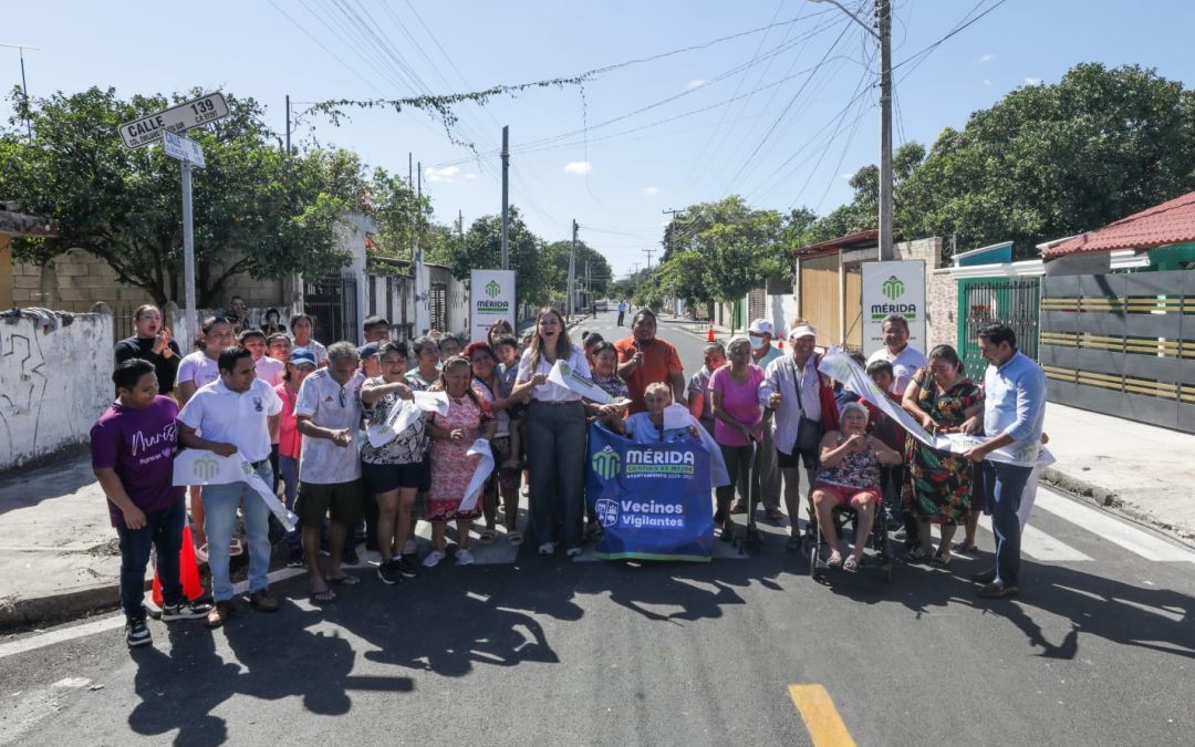 Intensa jornada de entrega de calles en Mérida