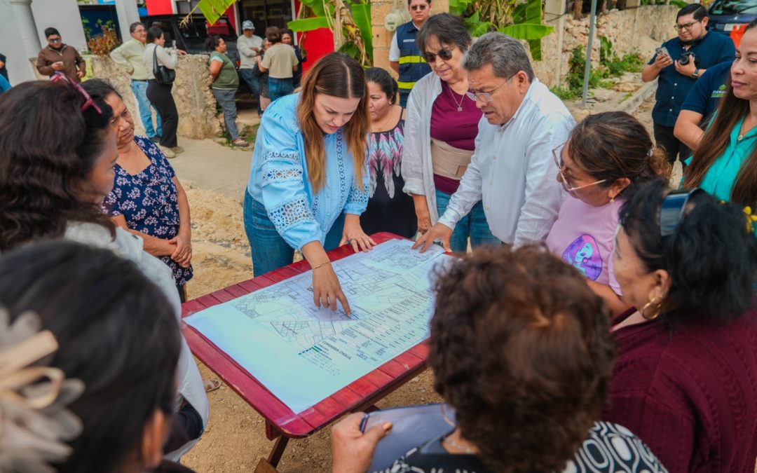 Mejoras en 34 calles de la comisaría de Cholul