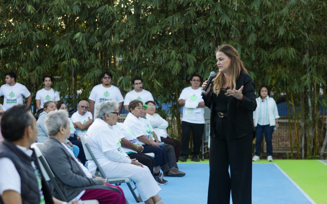 Inauguran espacio deportivo en Centro Armonía para cuidar a adultos mayores