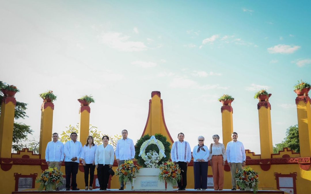 Gobierno del Estado conmemora el 102° aniversario luctuoso de Felipe Carrillo Puerto