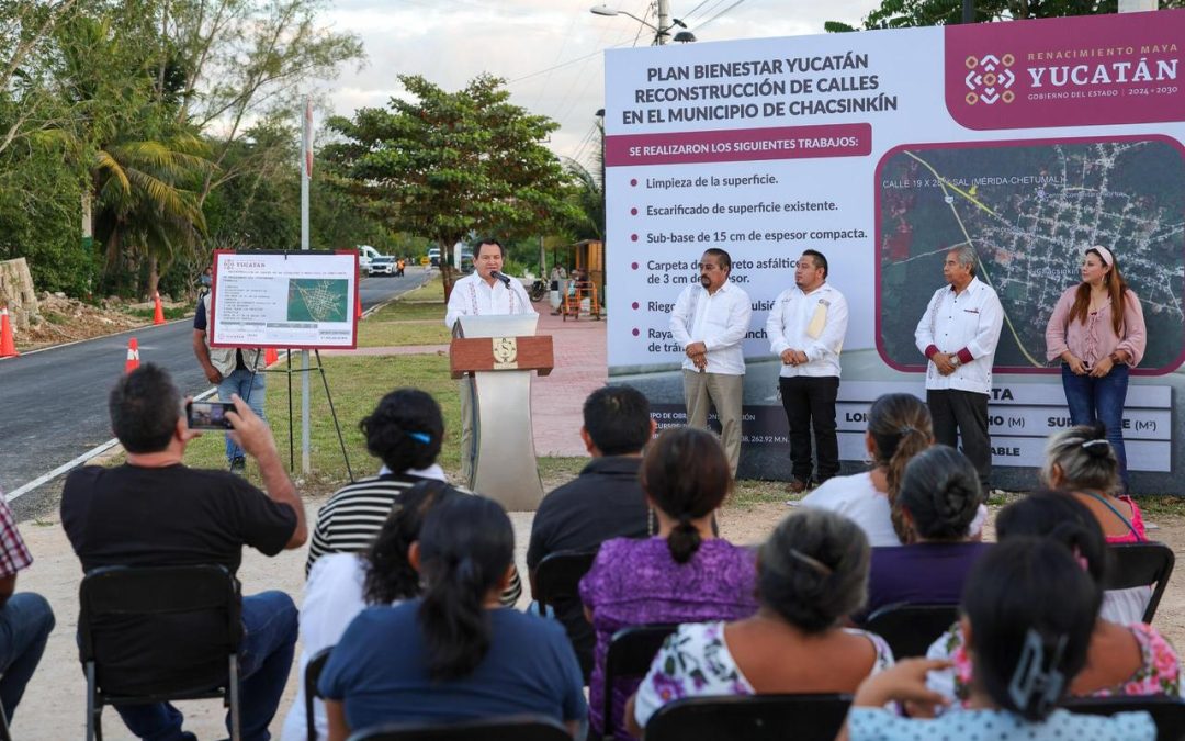 Mejora la movilidad en Chacsinkín el Plan Bienestar Yucatán