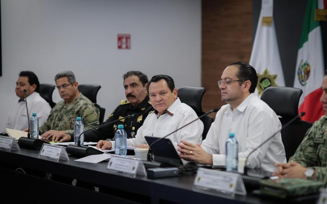 Fortalecen coordinación interinstitucional para preservar la paz y la seguridad en Yucatán