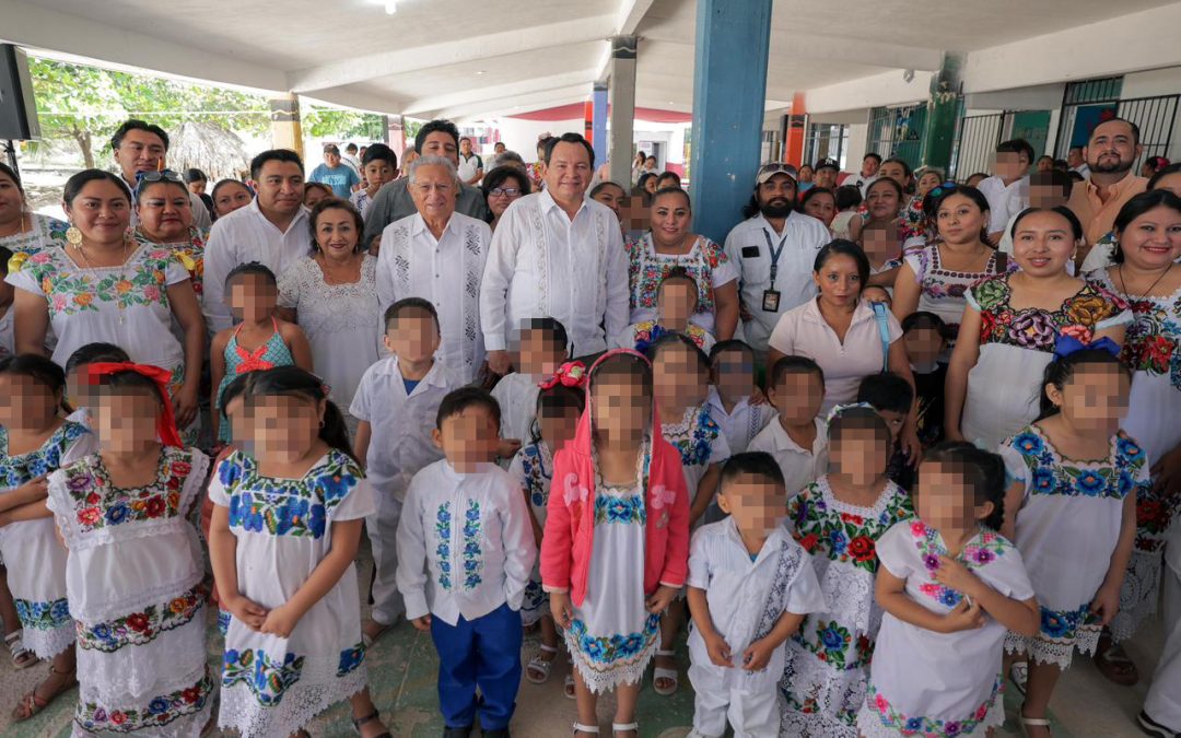 Mejora Renacimiento Maya infraestructura educativa en Tinum