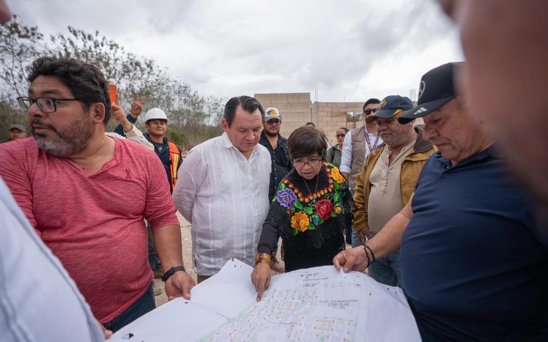 Supervisan gobernador y titular de Sedatu avances del Programa de Vivienda para el Bienestar