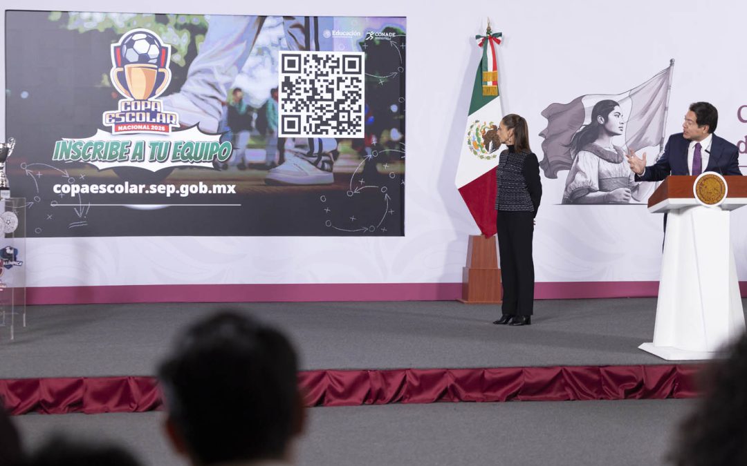 Presenta Rommel Pacheco en “La Mañanera” el Sistema Nacional de Copas de Fútbol 2026