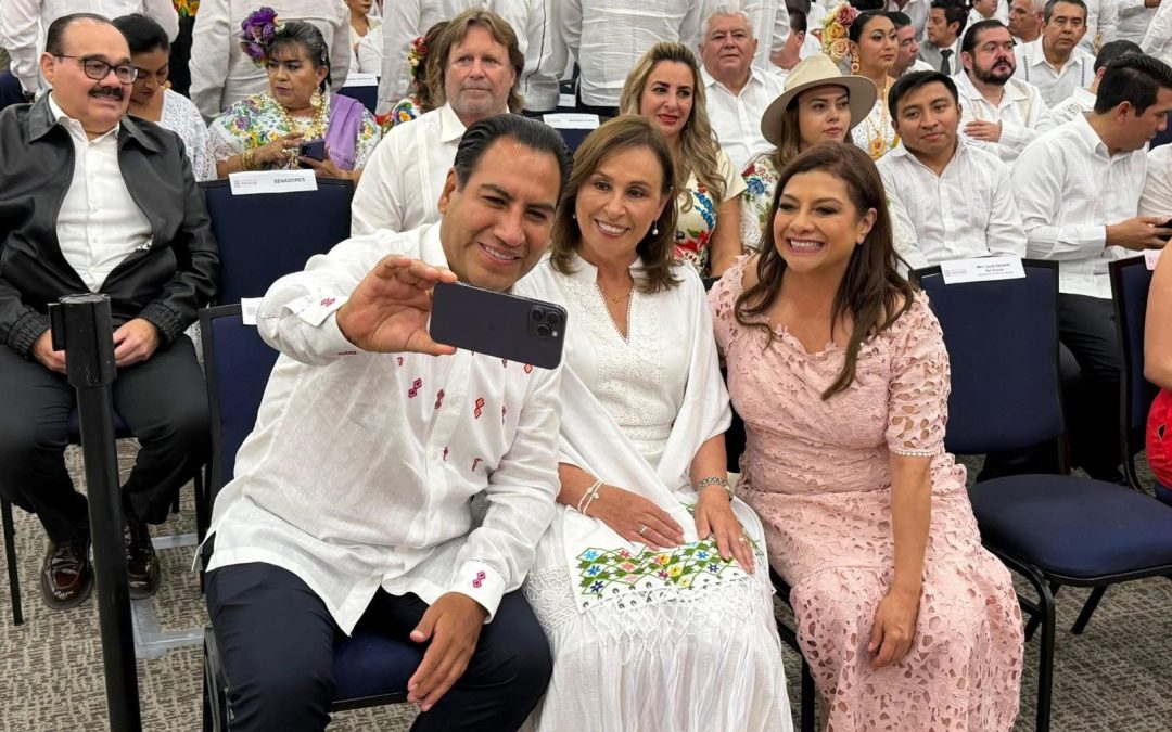 Gobernadores y gobernadoras, funcionarios federales y diplomáticos, entre los asistentes al Primer Informe de Huacho Díaz.