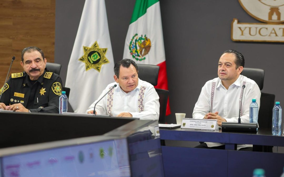 Llama Díaz Mena a redoblar esfuerzos de seguridad en Yucatán