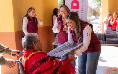 Lleva DIF Yucatán abrigo y protección a comisarías de Mérida