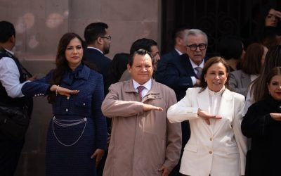 Acompaña Díaz Mena a la presidenta Sheinbaum en el CIX Aniversario de la Constitución