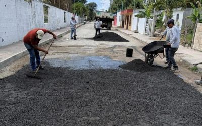 No se detiene el bacheo, en Tizimín