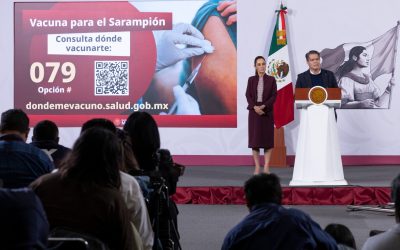 Refuerza México vacunación contra el sarampión