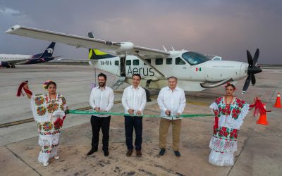 Retoma operaciones vuelo Villahermosa–Mérida de Aerus