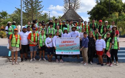 Suman esfuerzos en San Crisanto para sanear siete kilómetros de costa